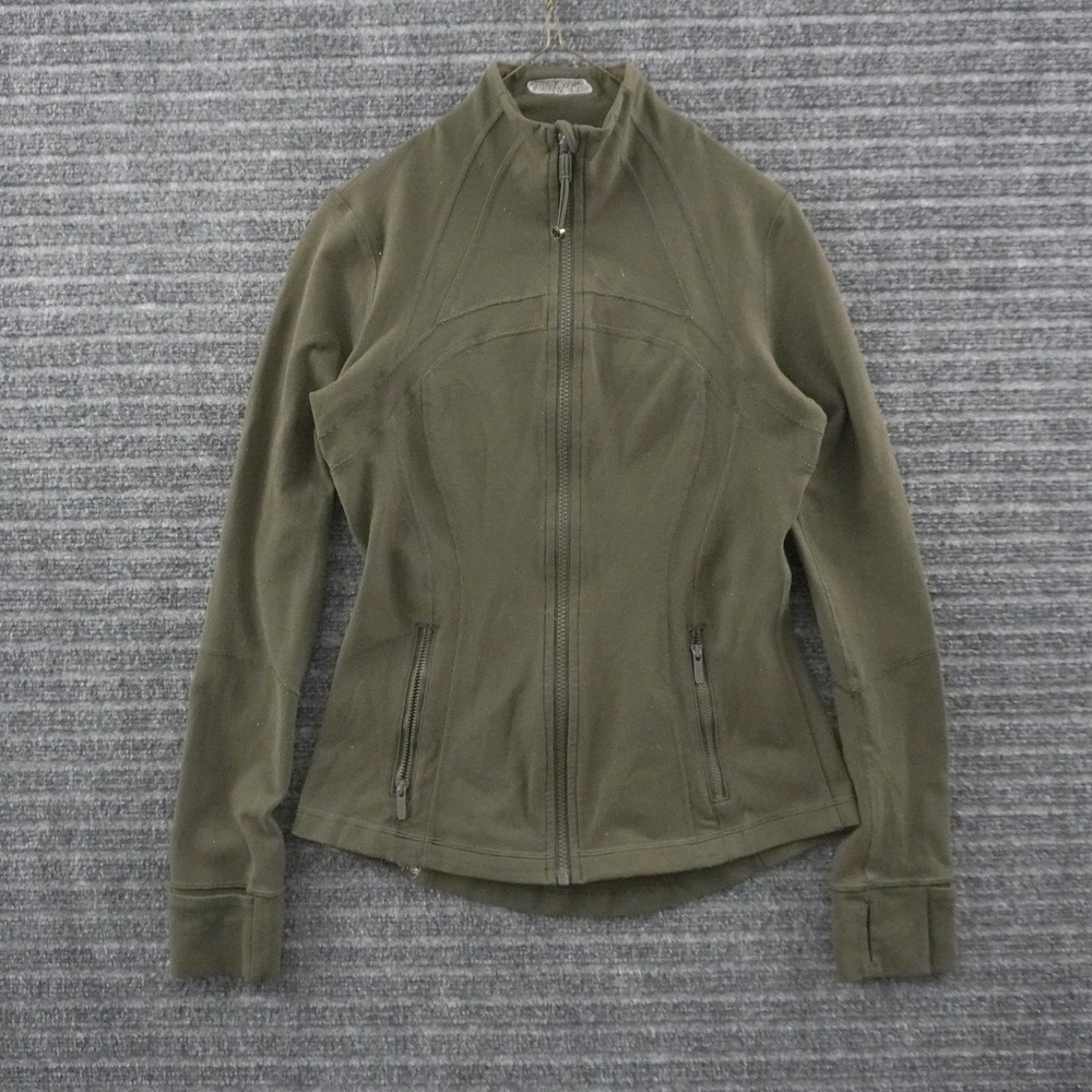 Lululemon Define Full Zip Jacket Womens 4 Olive Green Stryker Grand Champions